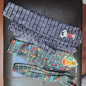 Peanuts ties.  One has Snoopy, the other Charlie Brown